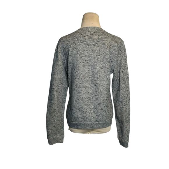 KENZO Grey Blue Tiger Logo Embroidery Crew Neck Sweatshirt Size Large - Picture 8 of 16